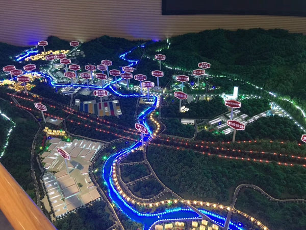 广西桂林国际社区总体规划沙盘模型