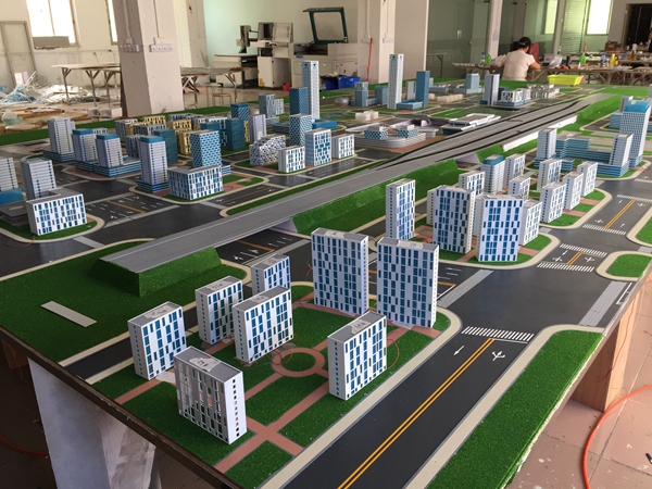 平顶山城建学院交通模型